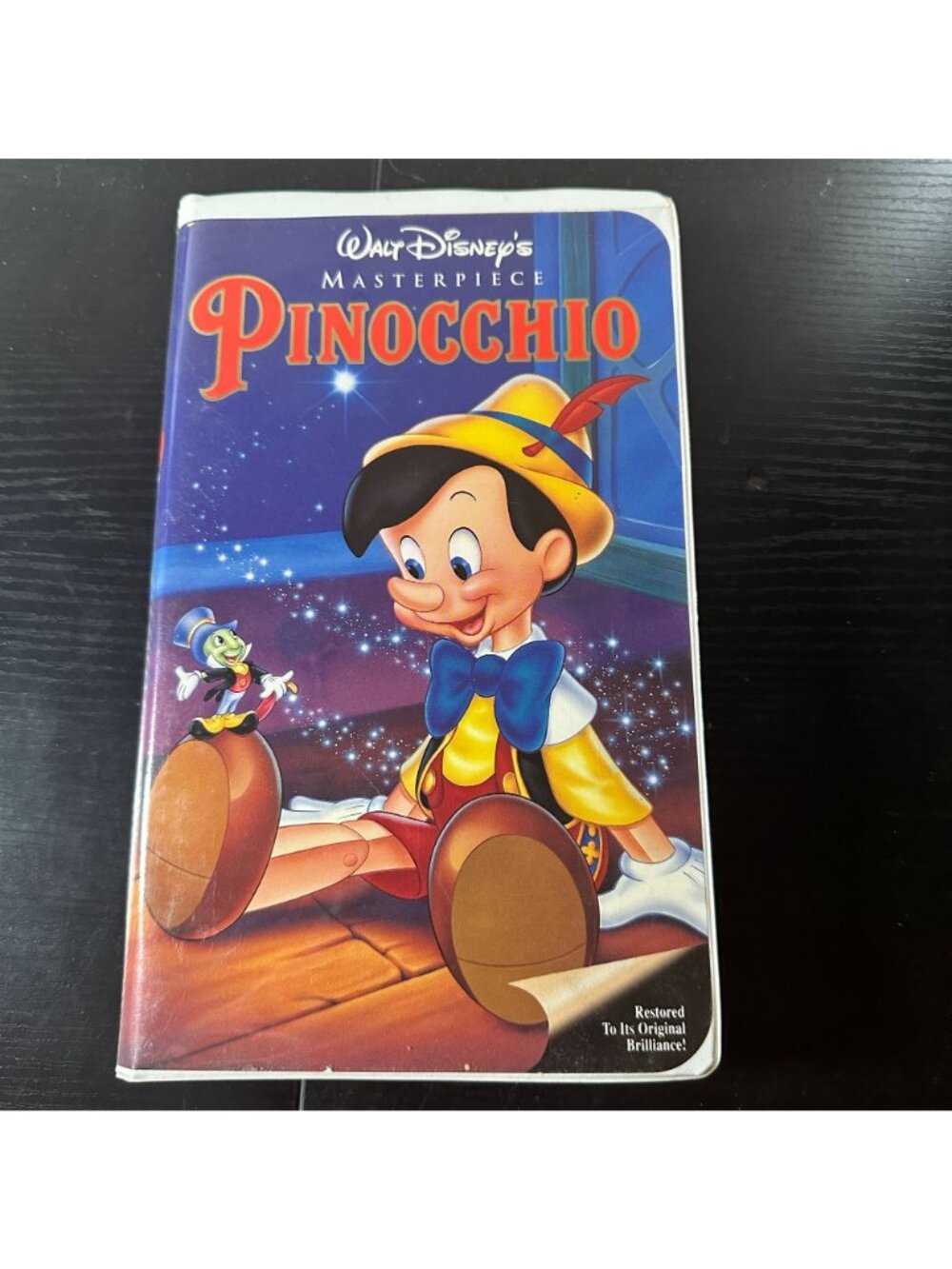 Walt Disney’s Masterpiece Pinocchio 1993 VHS Tape Clamshell Fully Restored Class
